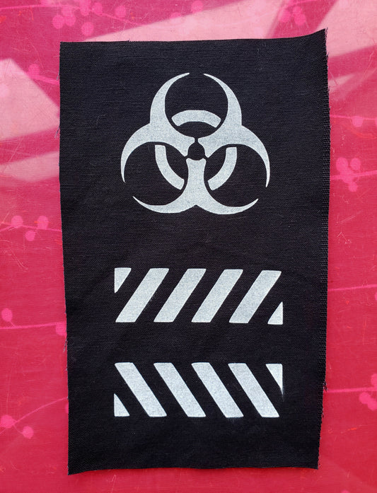 Biohazard + Caution  Sew-on PATCH