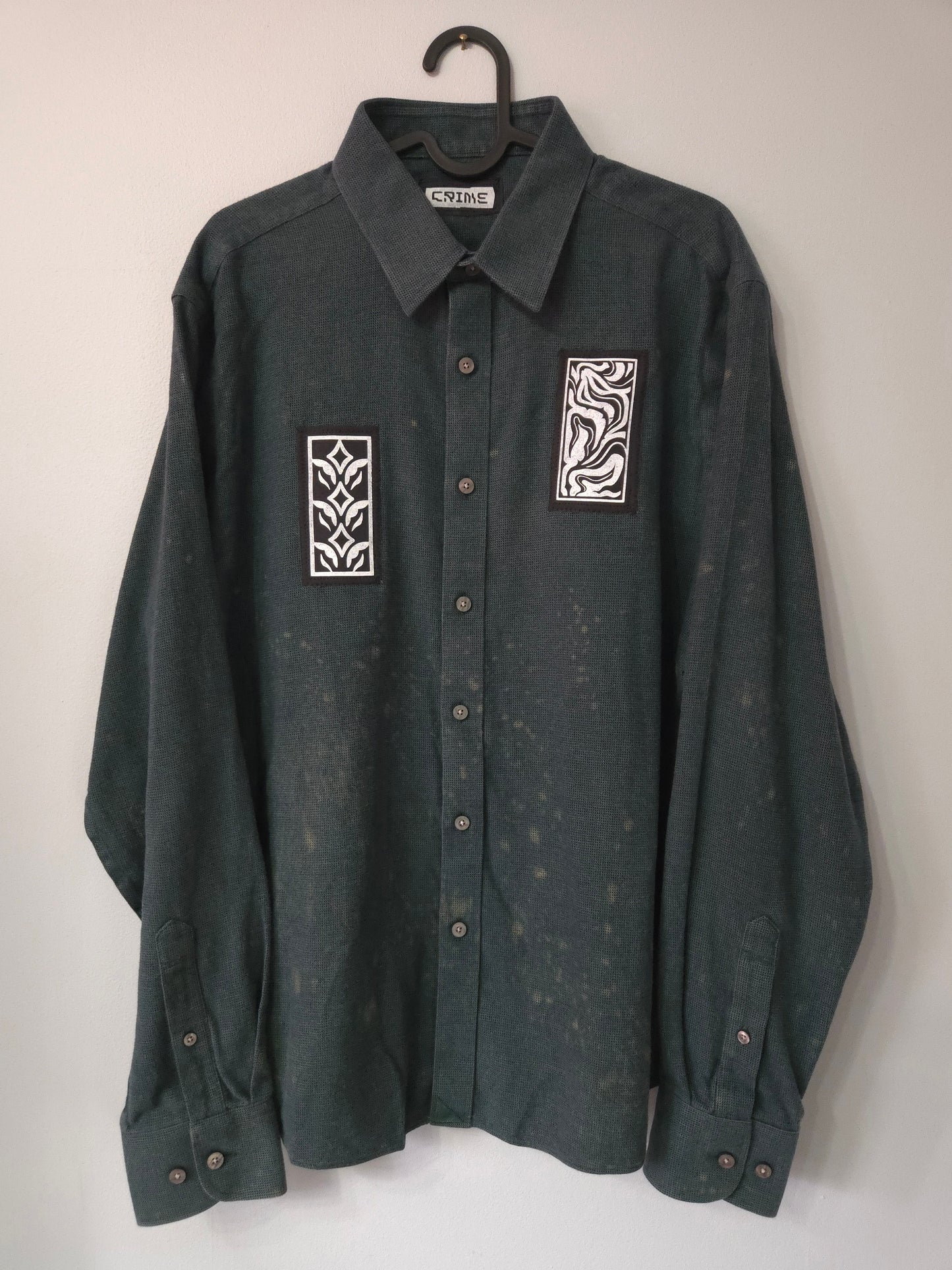 Flora Green Button Up FLANNEL SHiRT