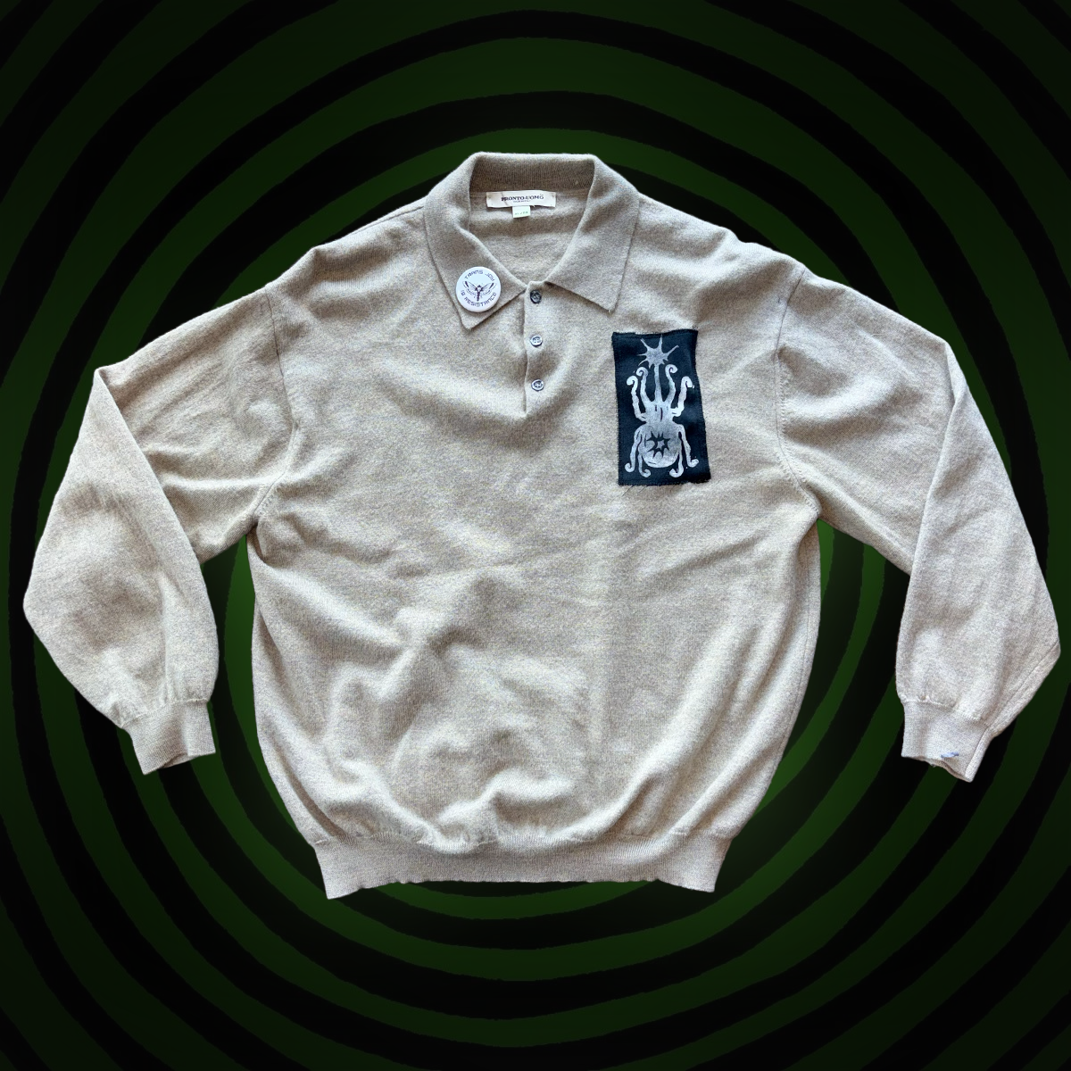 Beetle Trans Joy Is Resistance Upcycled Collar SWEATER by Start Over Studio