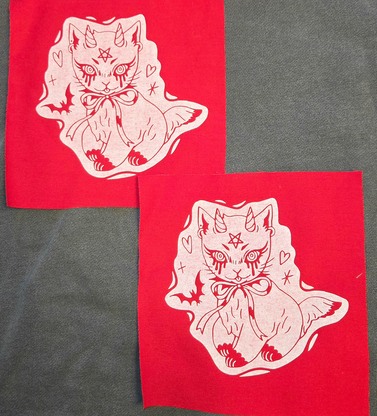 Evil Cat Sew-on PATCH