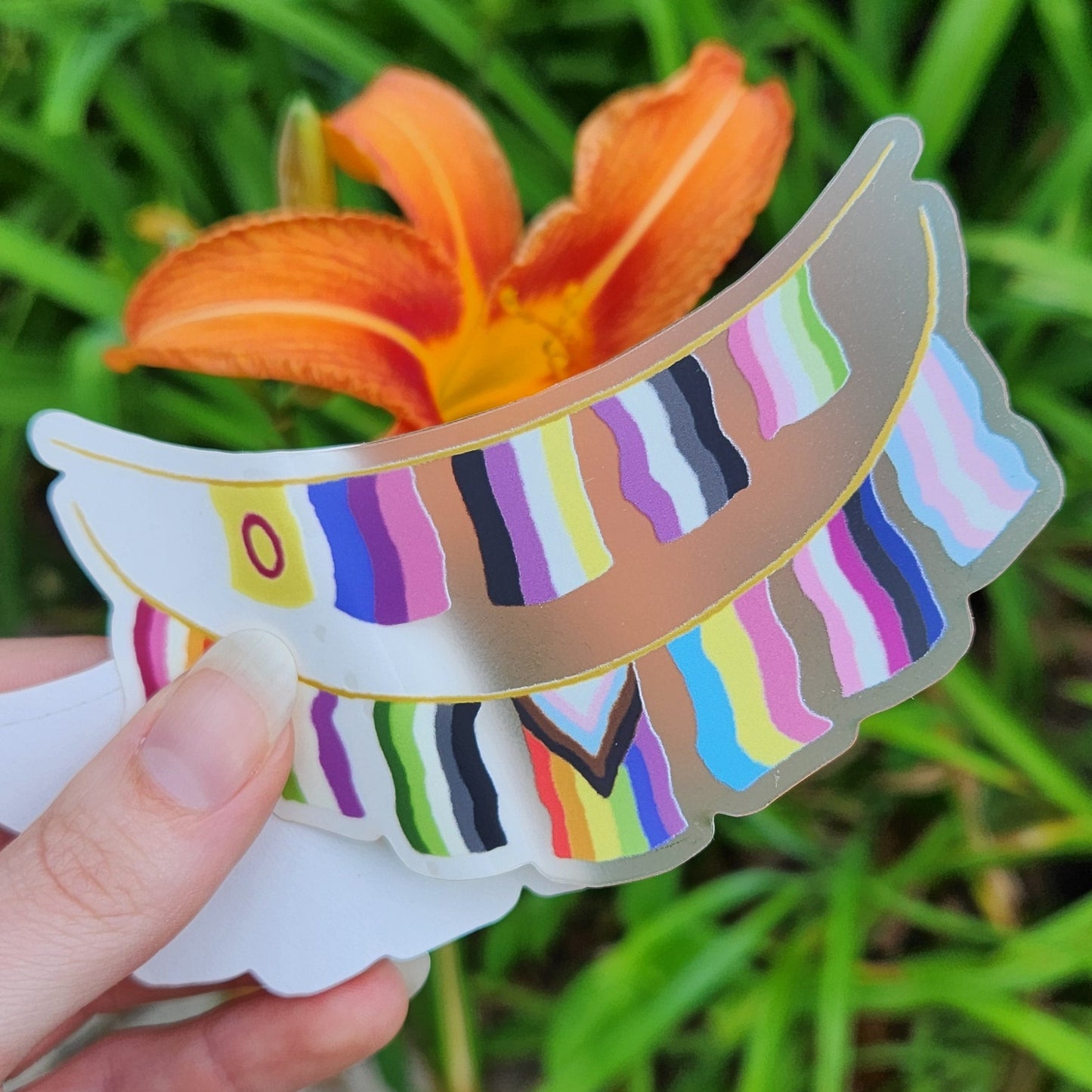 Pride Flag Garland STICKER