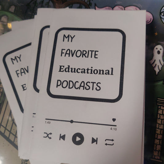 My Favorite Educational Podcasts MiNi ZiNE by Skullduggery Studio