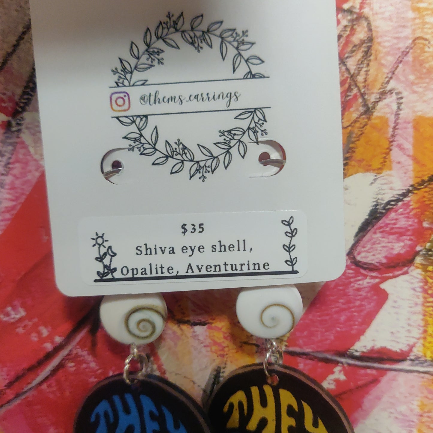 Shiva They / Them Pronoun EARRINGS by ThEm's