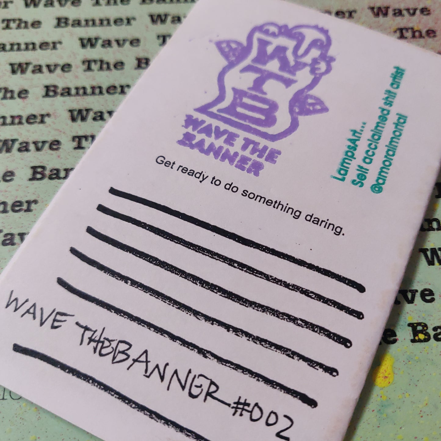 Wave the Banner Group Art ZiNE (001 + 002) + Stickers