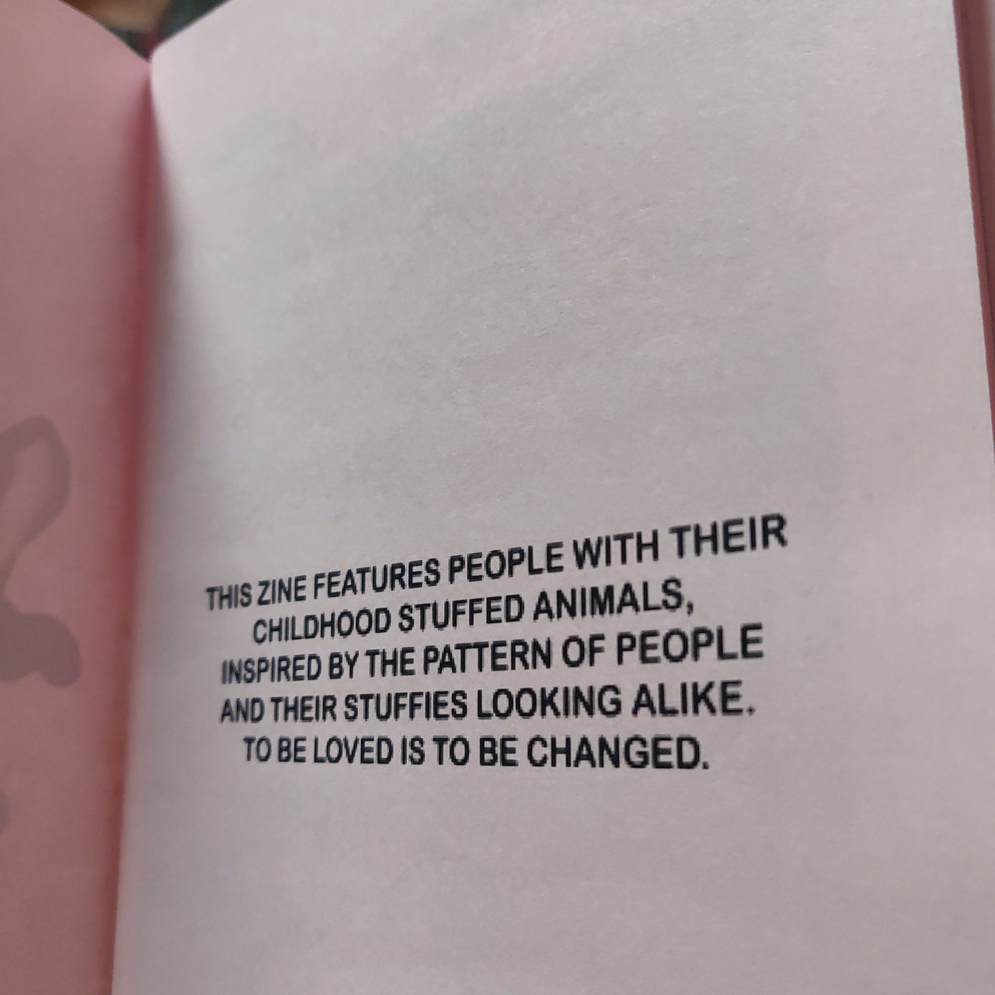 To Be Loved is to Be Changed ZiNE