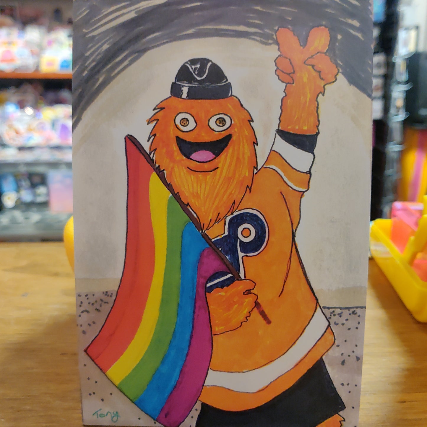 Pride Flag Grit POSTCARD