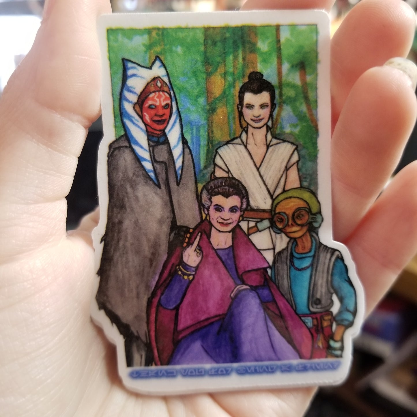 Galactic Girls STICKER by Christopher Walter Art