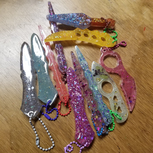 Small Dagger Resin Defense GRIPs/ KEYCHAINS