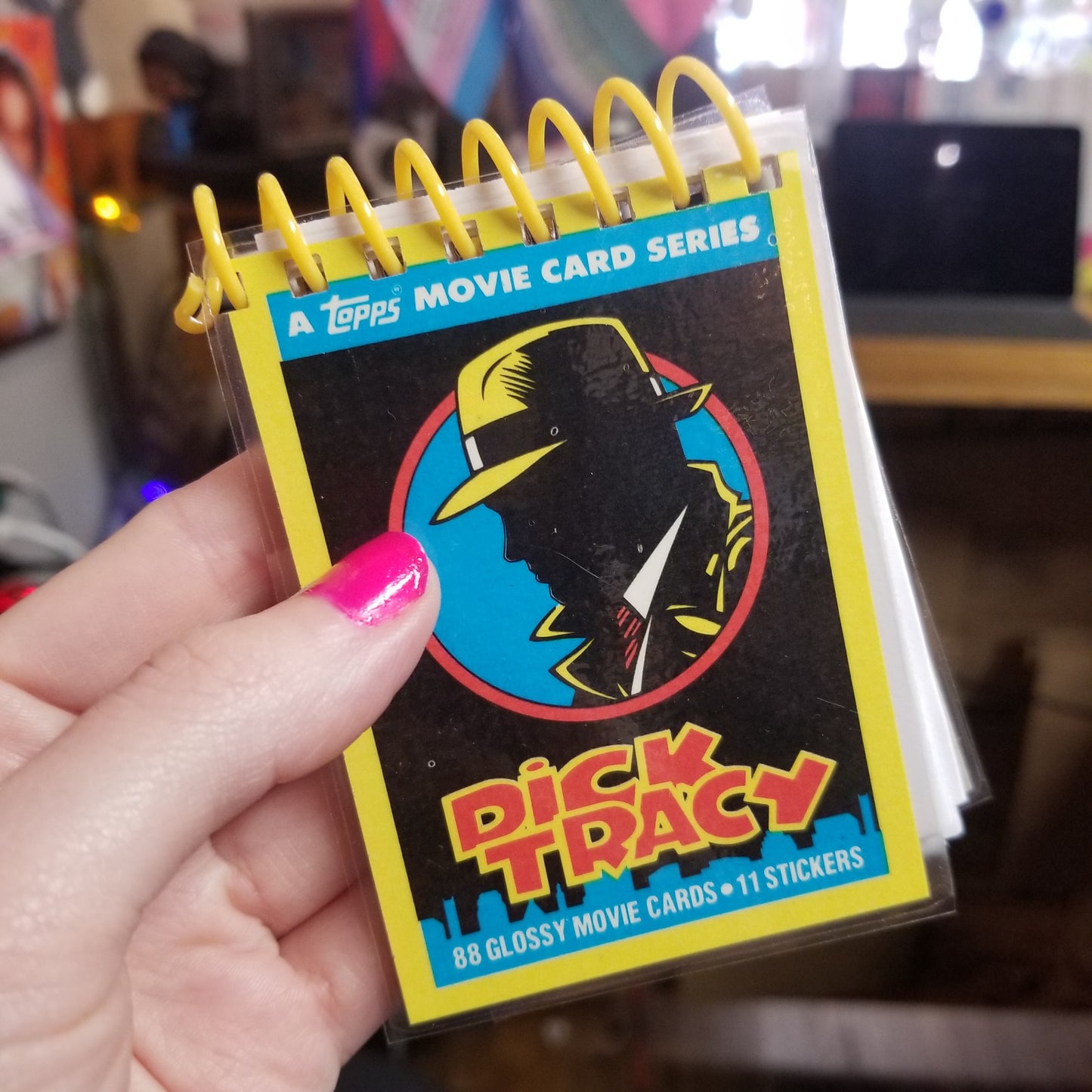 Upcycled Dick Tracy Mini Trading Card NOTEBOOKs