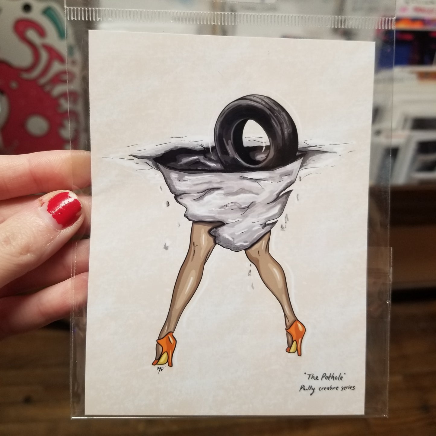 Pothole Legs Small PRINT