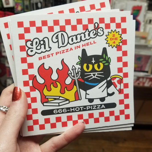 Lil Dante's Best Pizza in Hell POSTCARD / Small Print by the666cat
