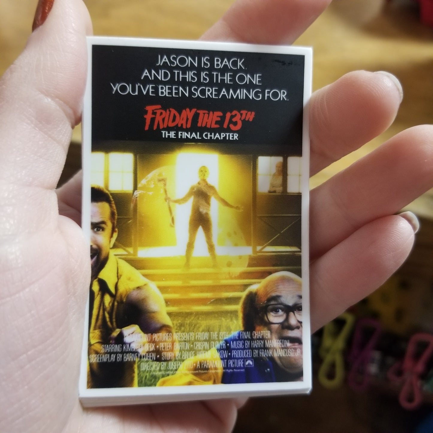 Sunny Horror Friday the Final Chapter Mashup STICKER