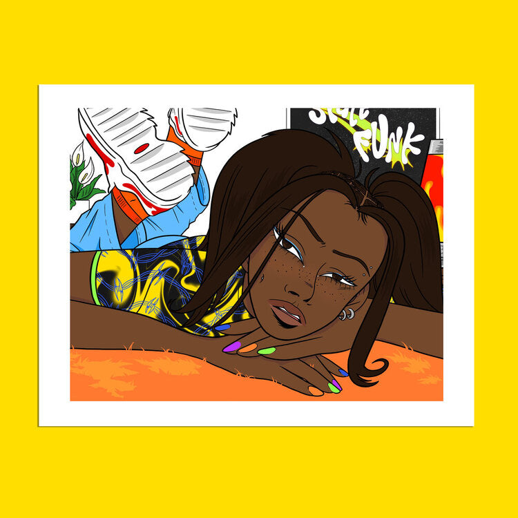 Bored to Death Funk PRiNT by Carmen Pizarro