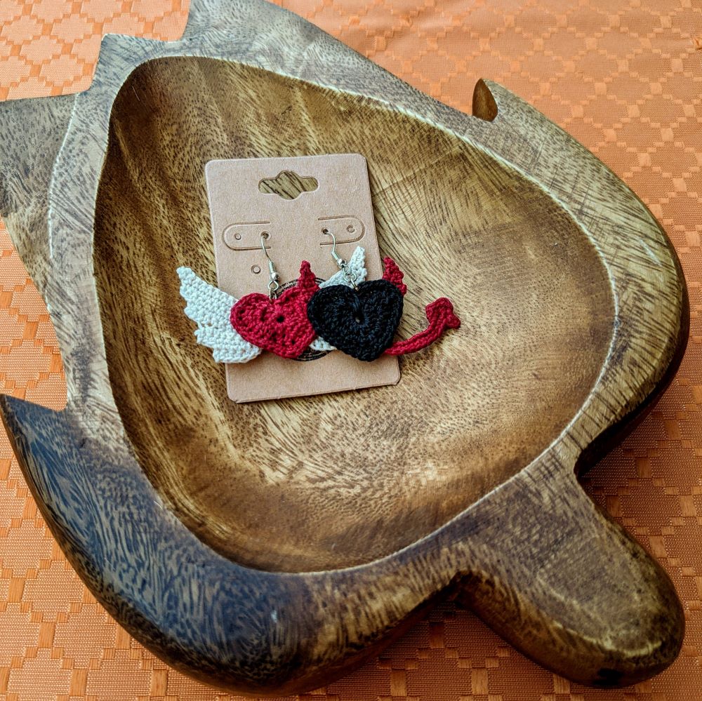 Crochet Angel & Devil EARRiNGS