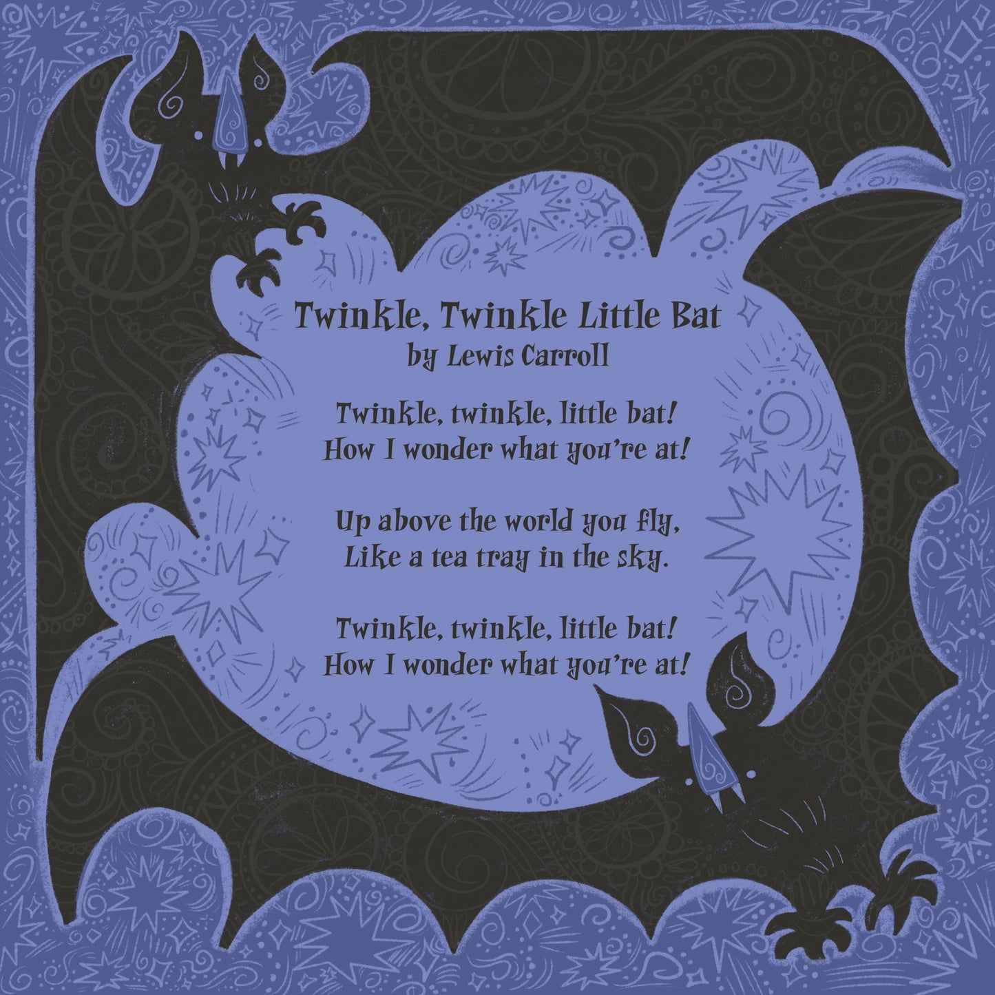 Twinke Twinkle Little Bat PRiNT by Spawn's Art