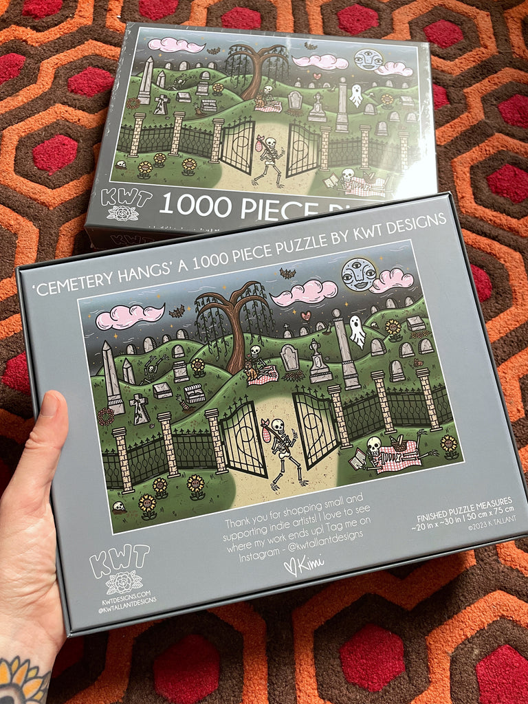 KWT Cemetery Hangs 1,000 Piece PUZZLE