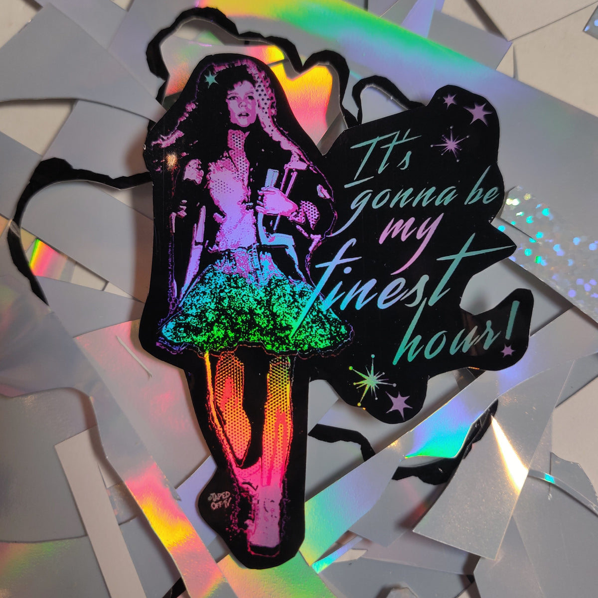 80s Teen Witch Holographic Sticker Southstreetartmart