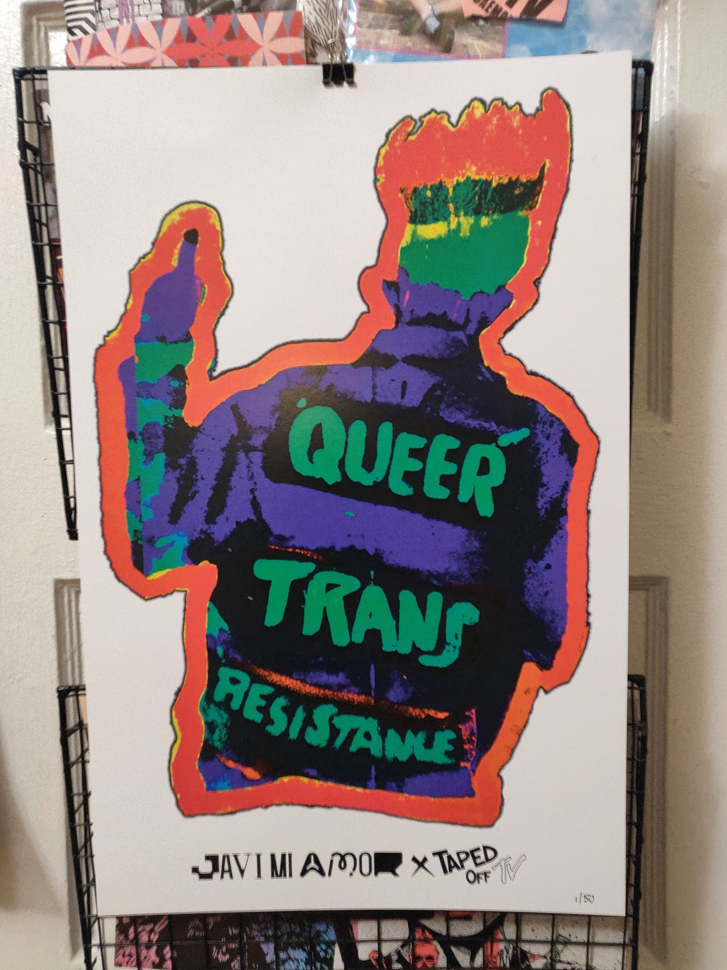 Queer Trans Resistance Limited Edition POSTER @javi.miamor X @tapedofftv