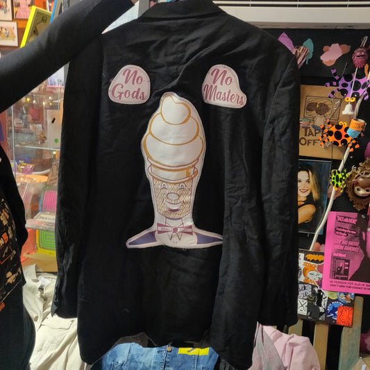 Ice Cream Man No Gods No Masters Customized Upcycled Blazer Jacket