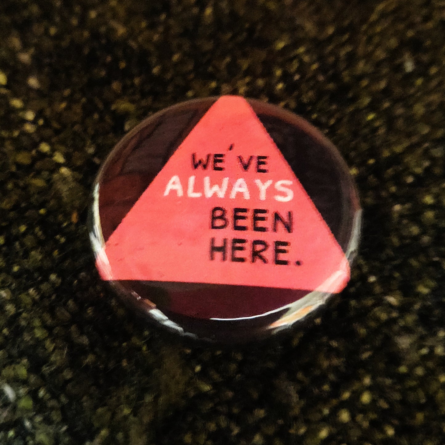 We've Always Been Here. Queer Pink Triangle PiN