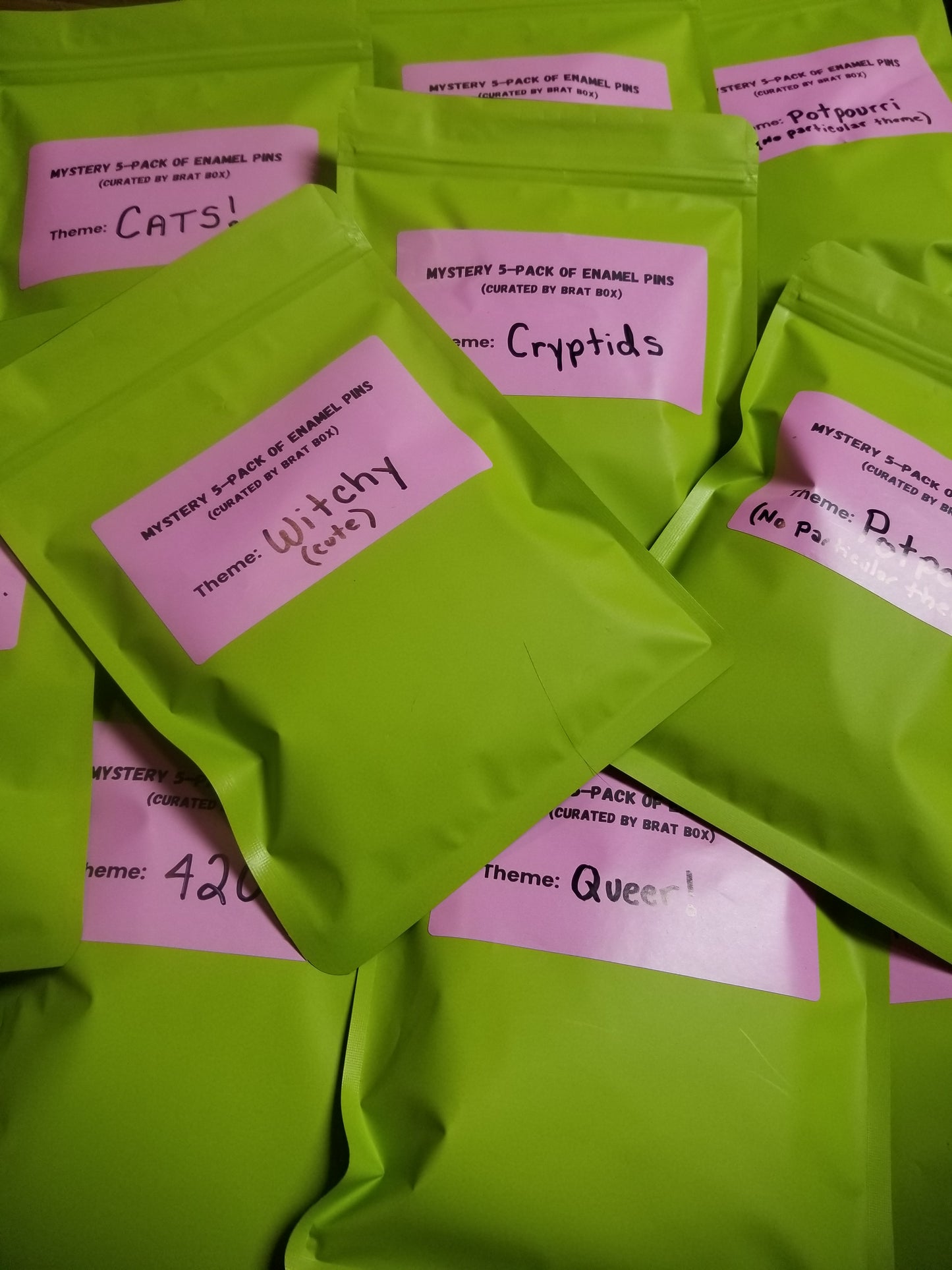 Enamel Pin Mystery Pack by Brat Box