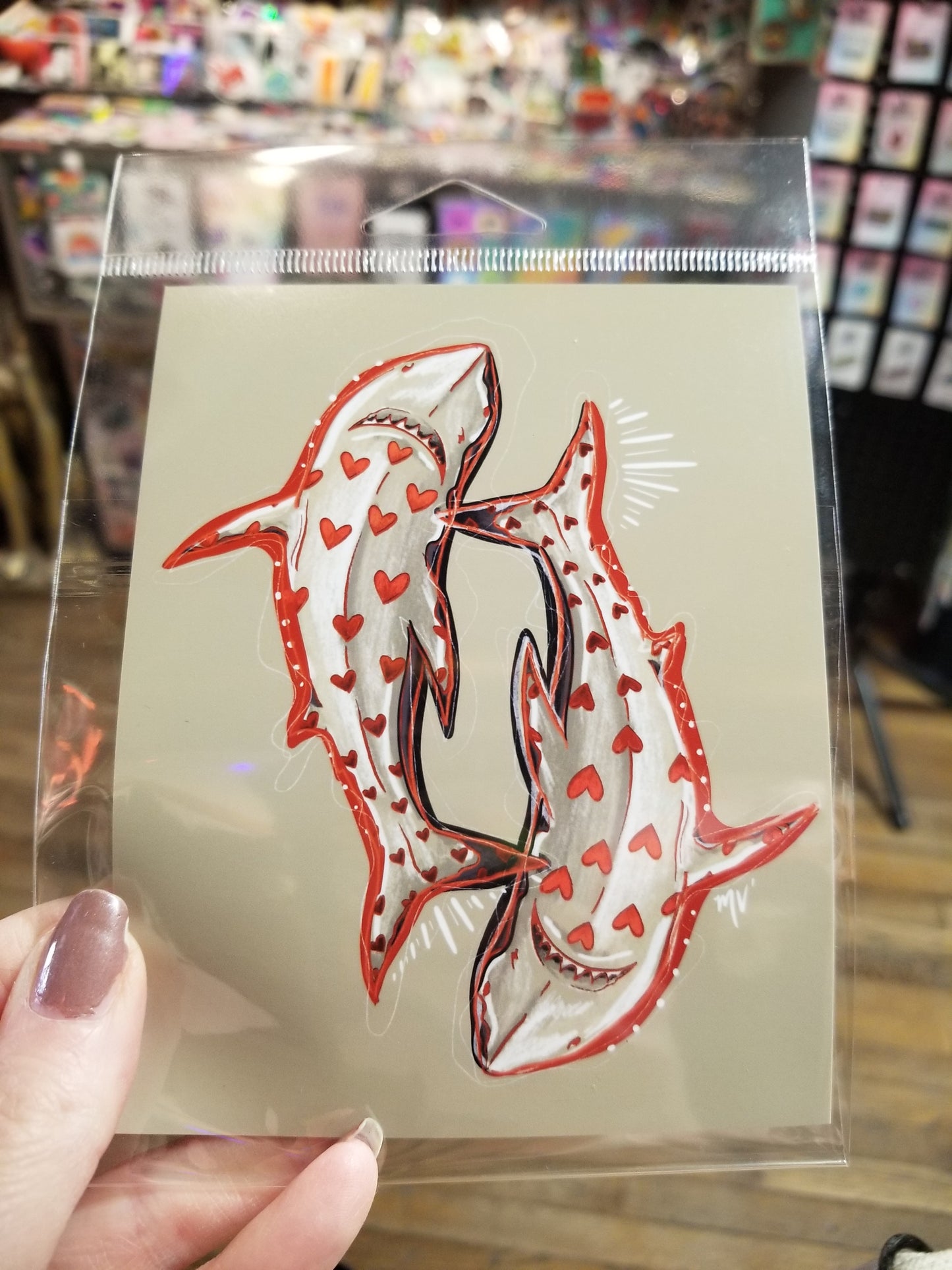 Heart Sharks PRINT
