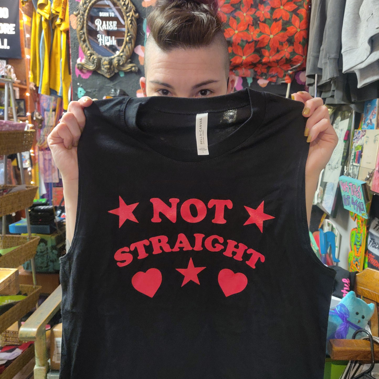 Not Straight Sleeveless MUSCLE TEE