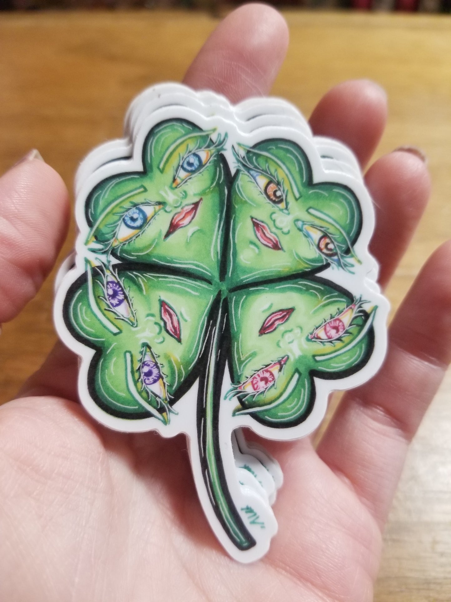 Clover Eyes STICKER