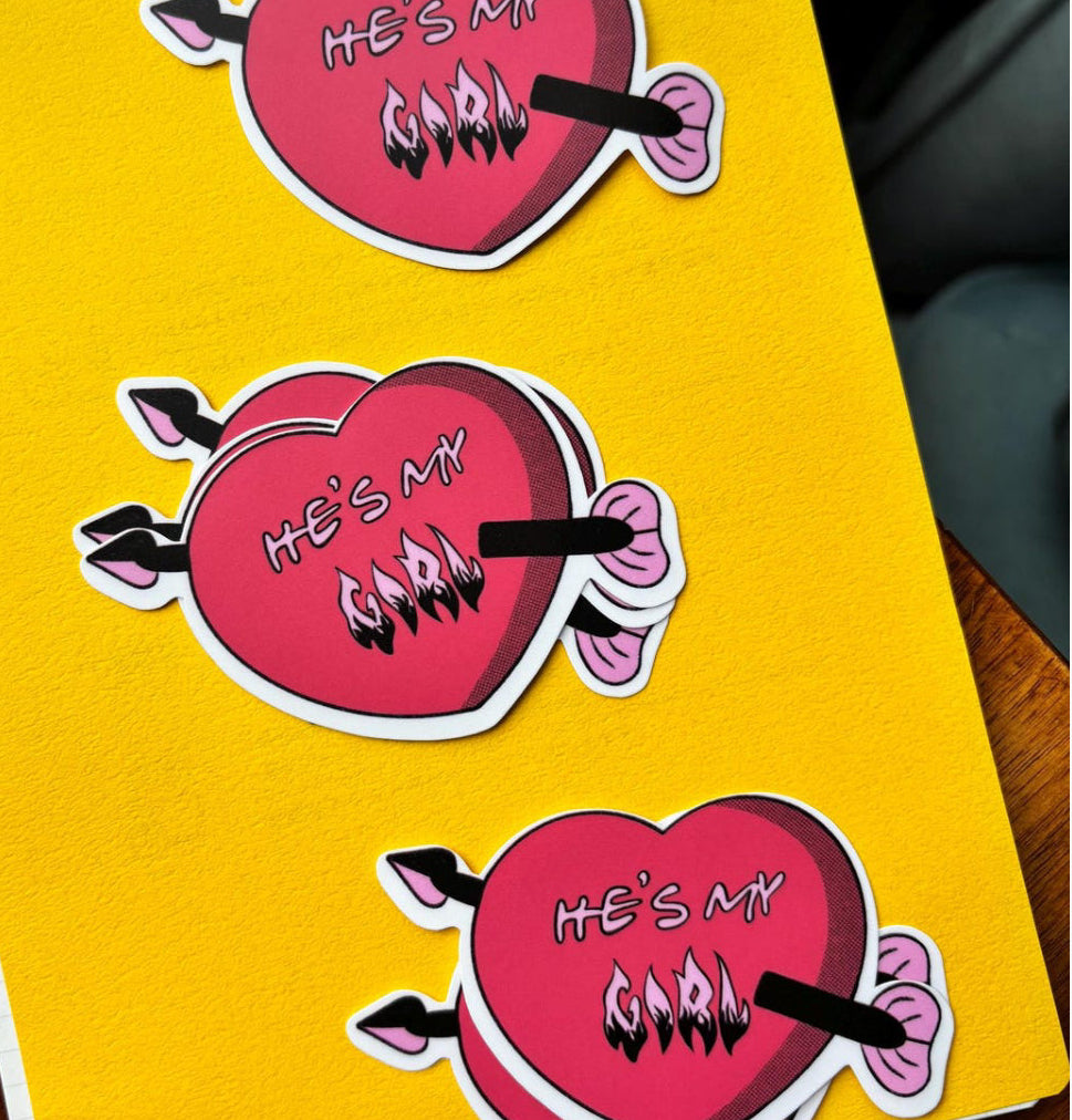 He's My Girl STICKER