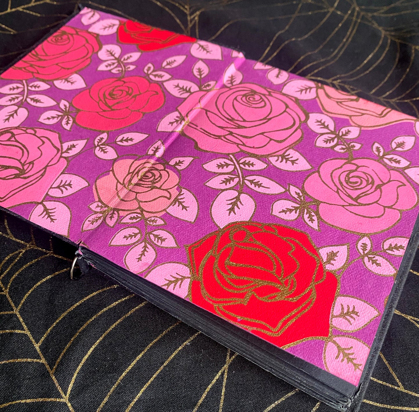 My Eyes Don't Open Anymore 4x5" Hand Bound JOURNAL / SKETCHBOOK