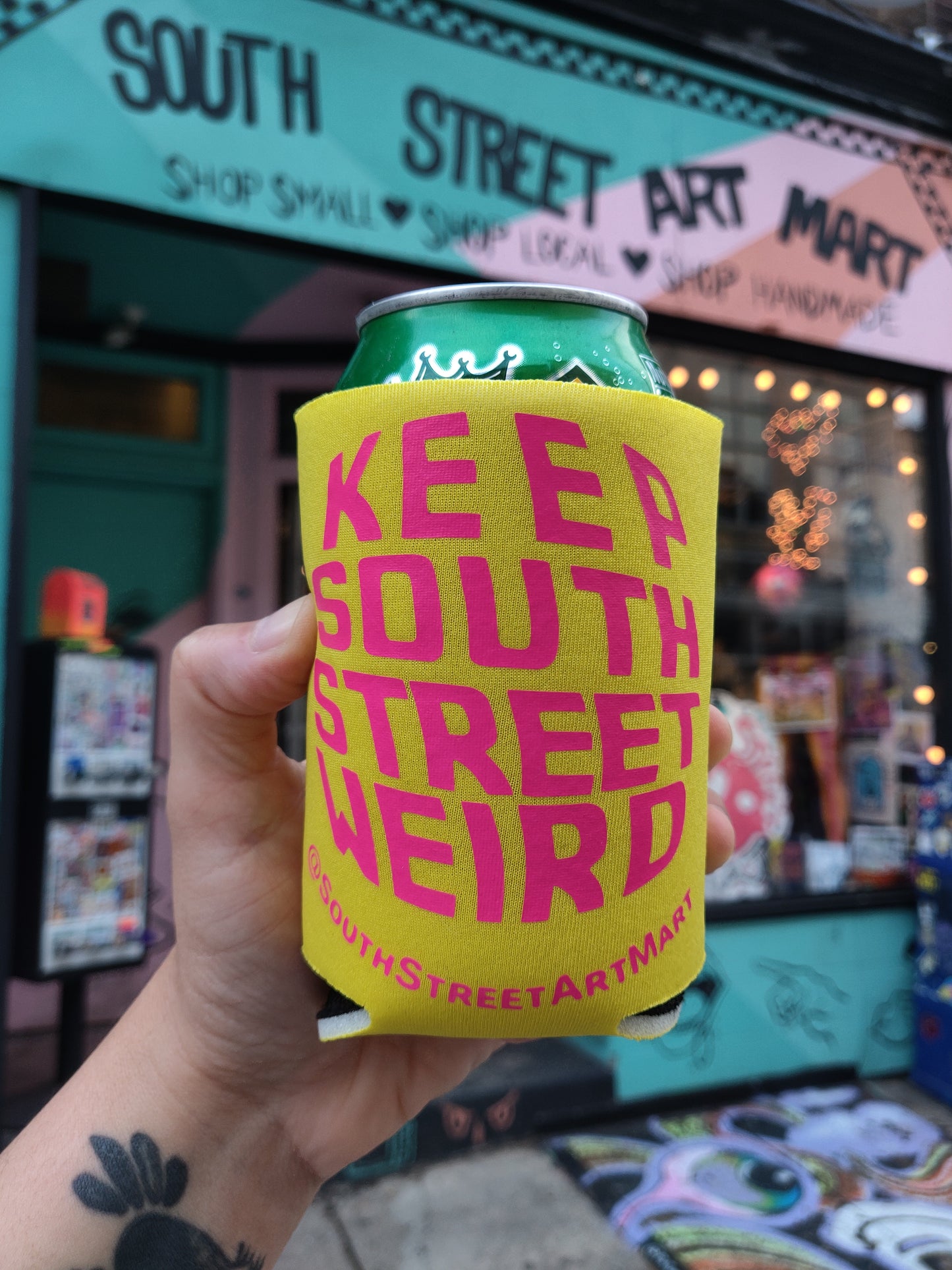 *SALE* Keep South Street Weird CAN COOZIE