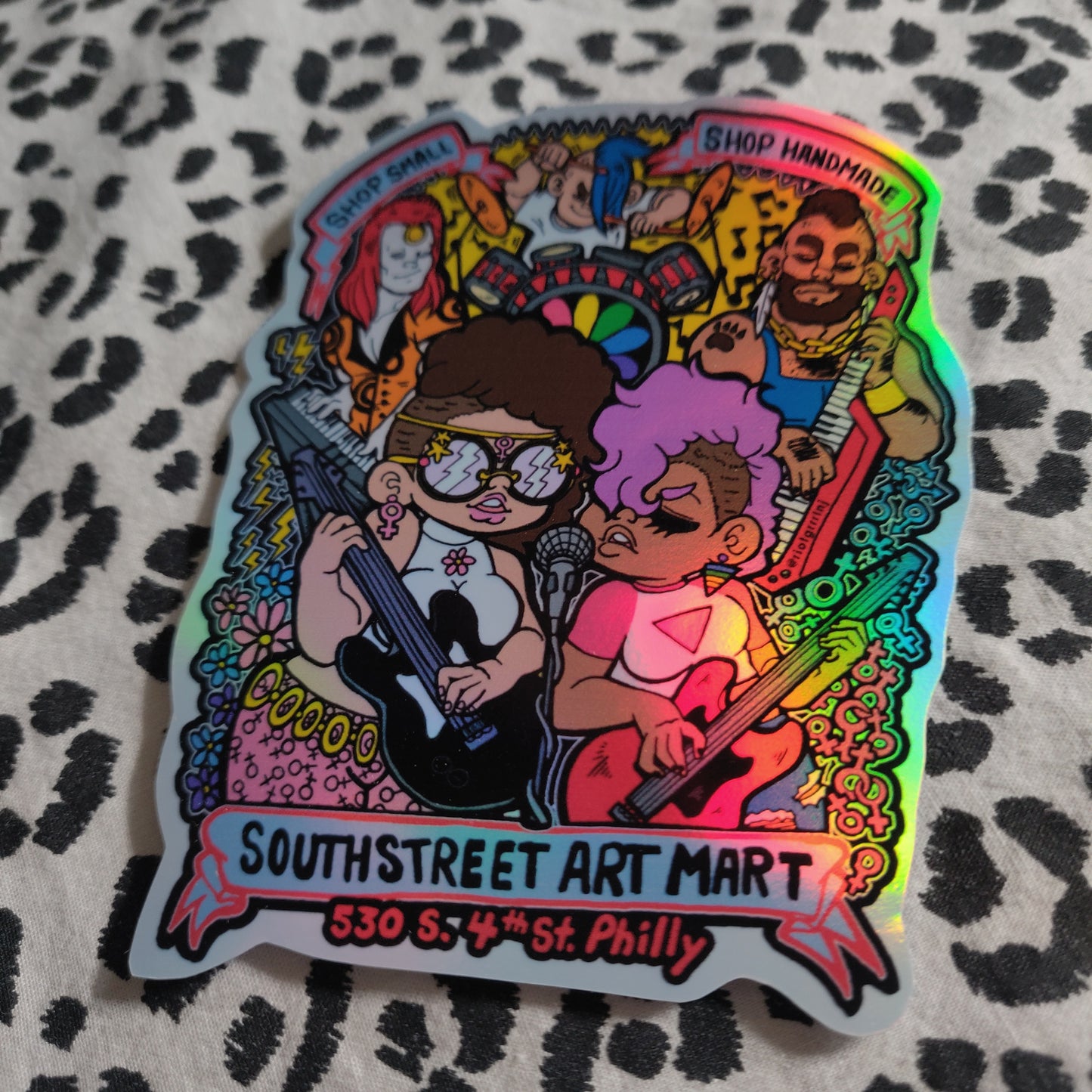 Art Mart Riot Band Holographic STICKER