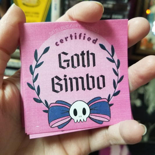 Goth Bimbo STICKER by Skullduggery Studio