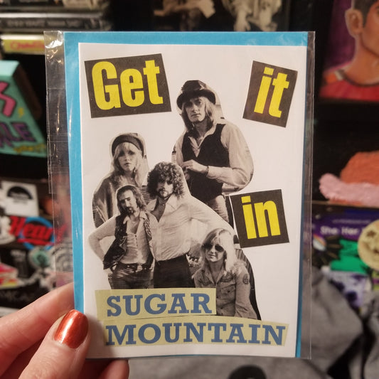 Get it in Sugar Mountain Collage GREETING CARD
