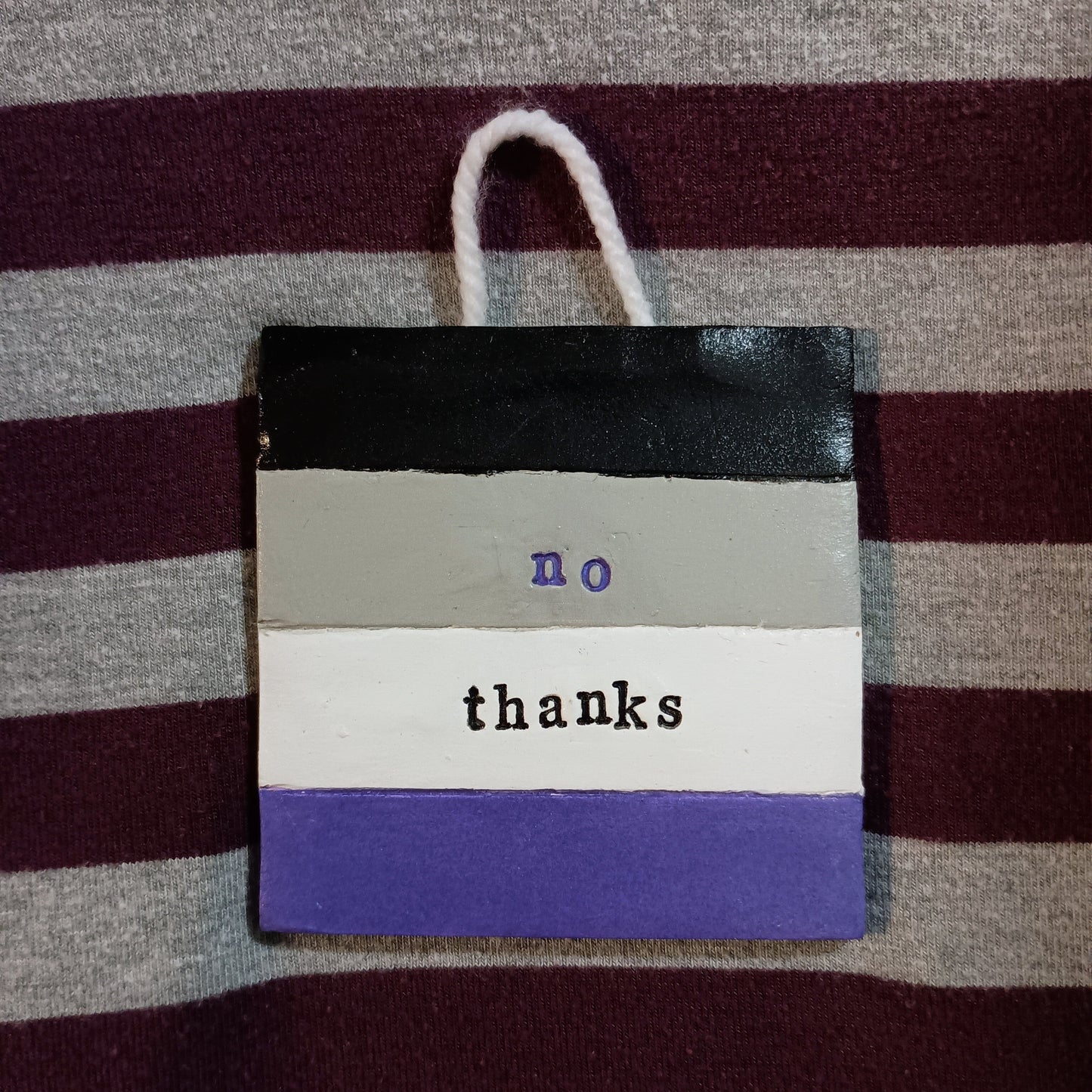 No Thanks Ace Flag Wall Hanging