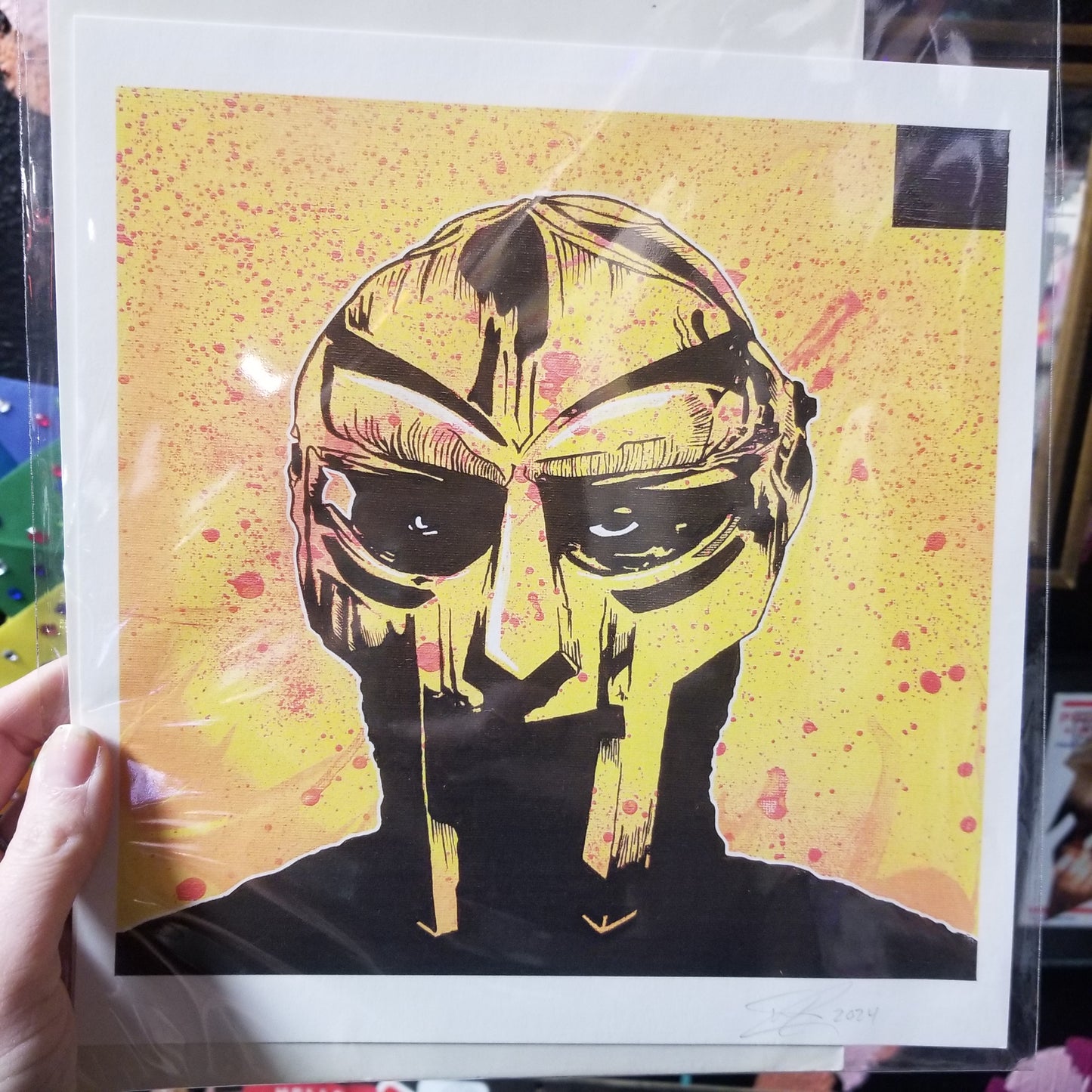 DOOM Yellow Background PRiNT