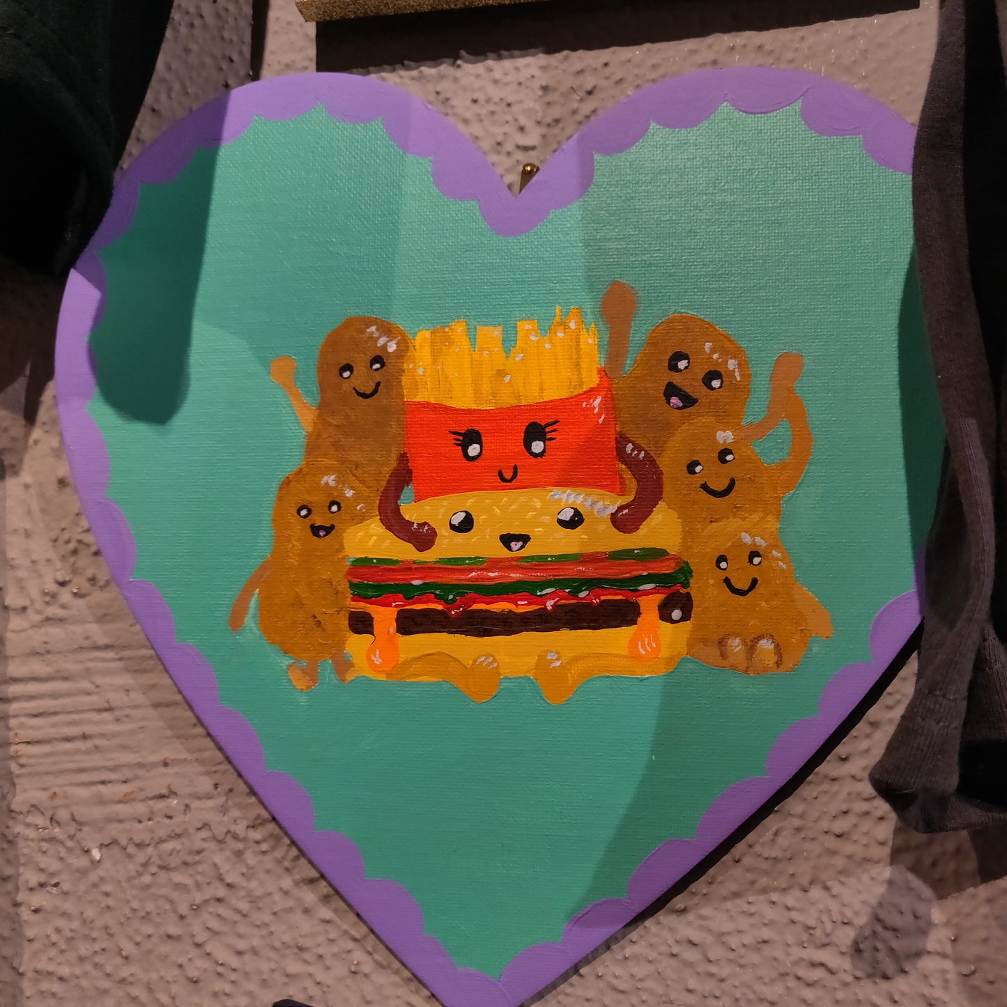 Fast Food Frenzy Heart Shaped PAINTING