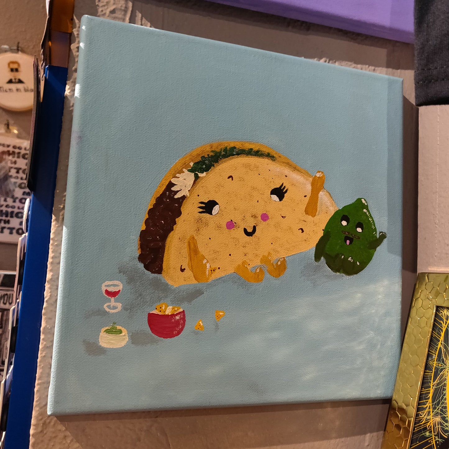 Taco and Avocado CANVAS PAINTING