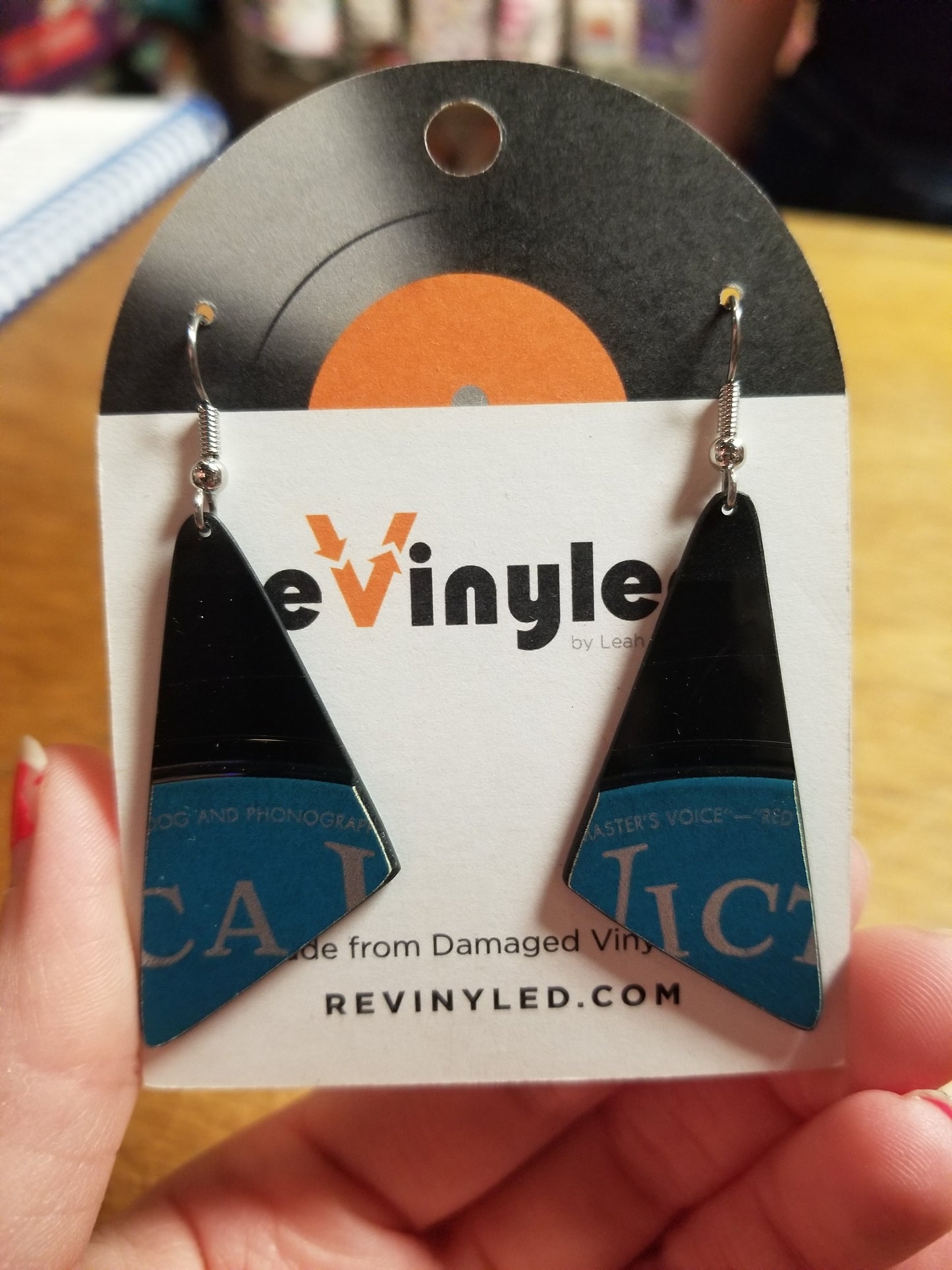 SS126 Perry Como Vinyl Record EARRINGS