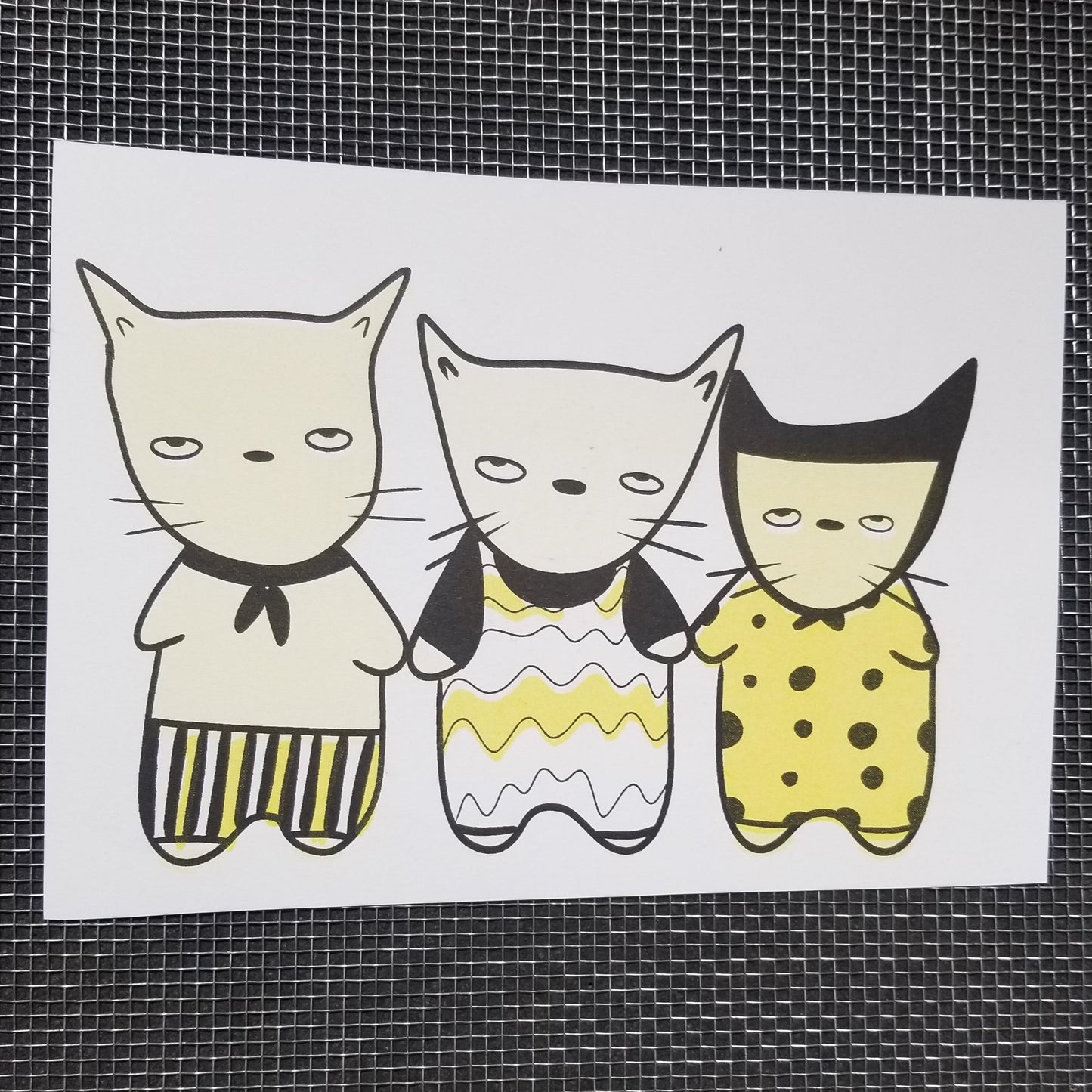 3 Cat Family RiSO PRiNT