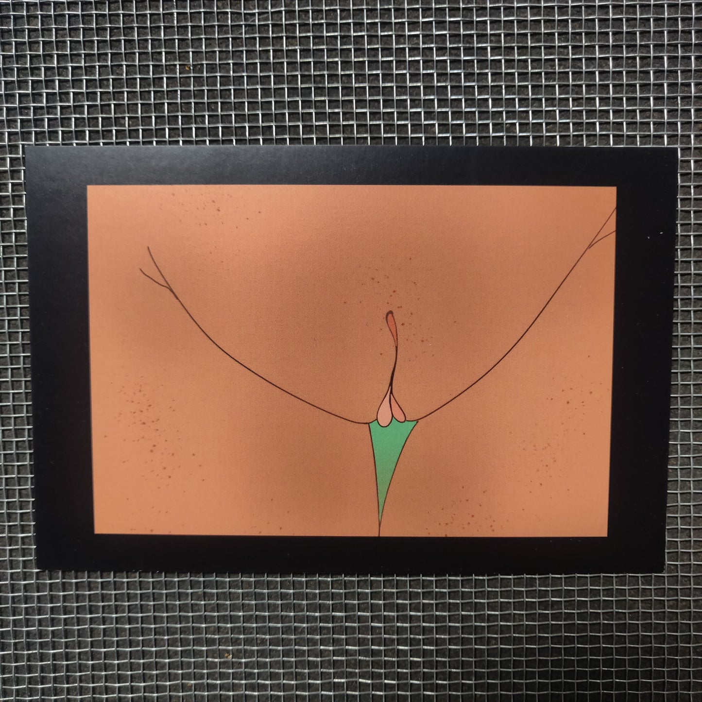 Vulva with Green Triangle Small Print