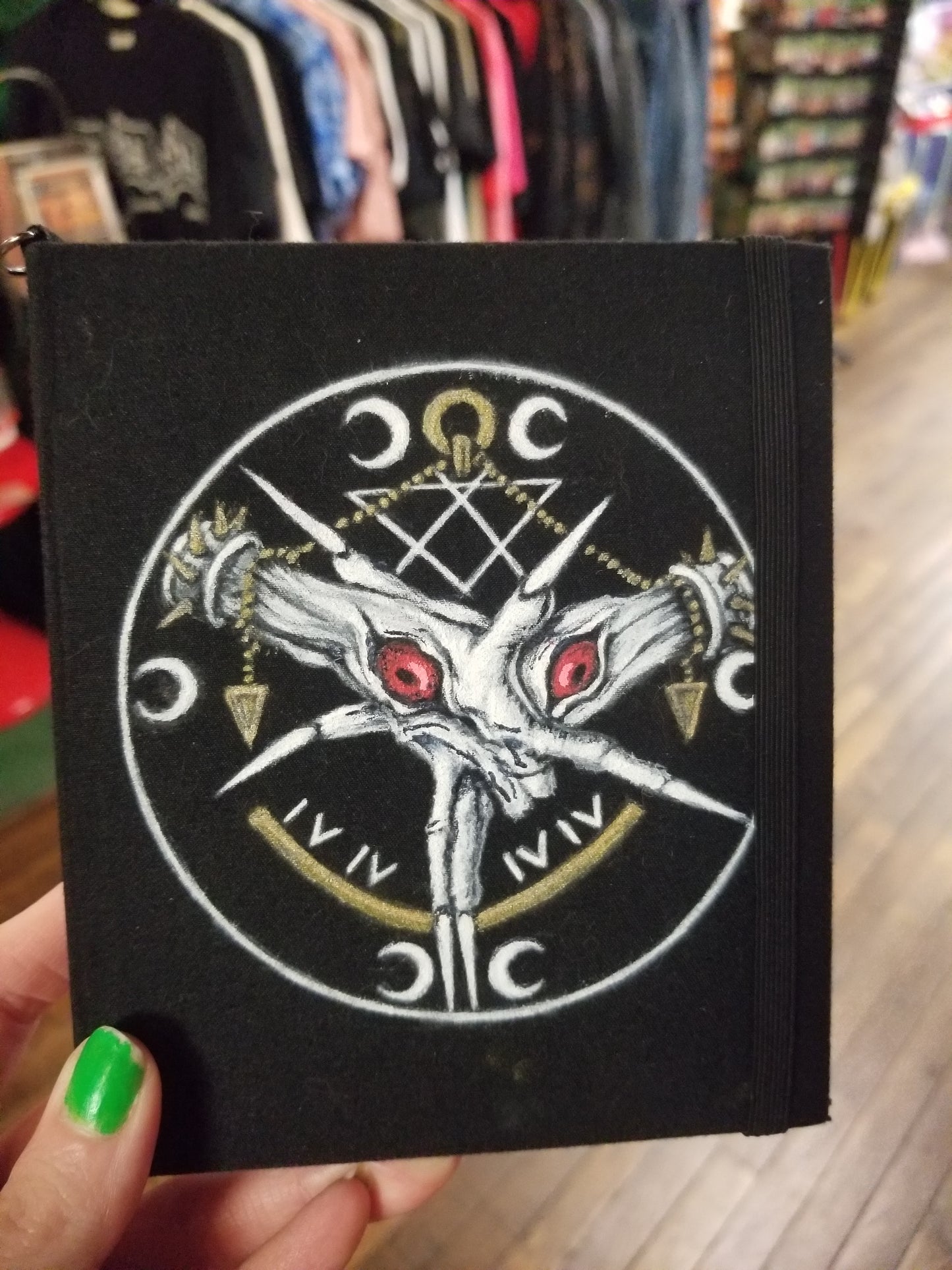 Eye Have You 4x5" Hand Bound JOURNAL / SKETCHBOOK