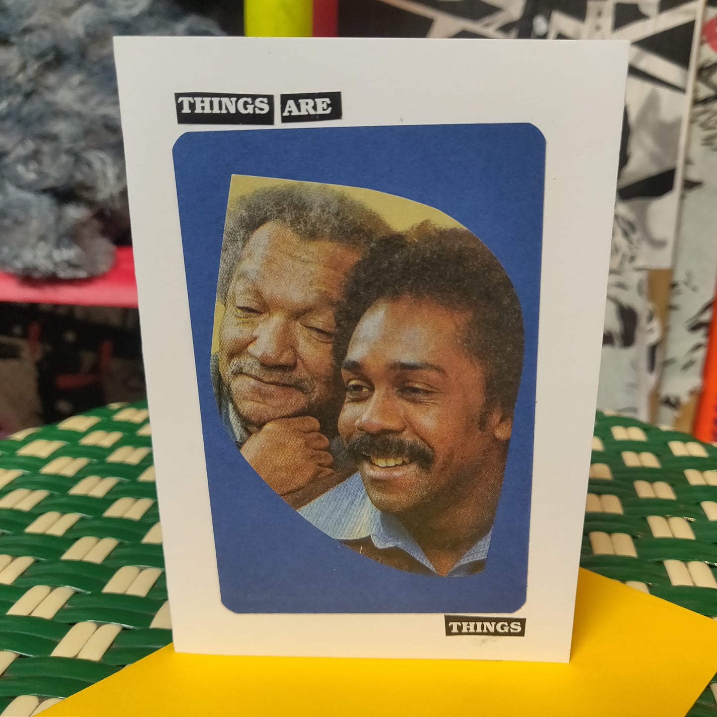 Things Are Things Collage GREETiNG CARD (Sanfords)