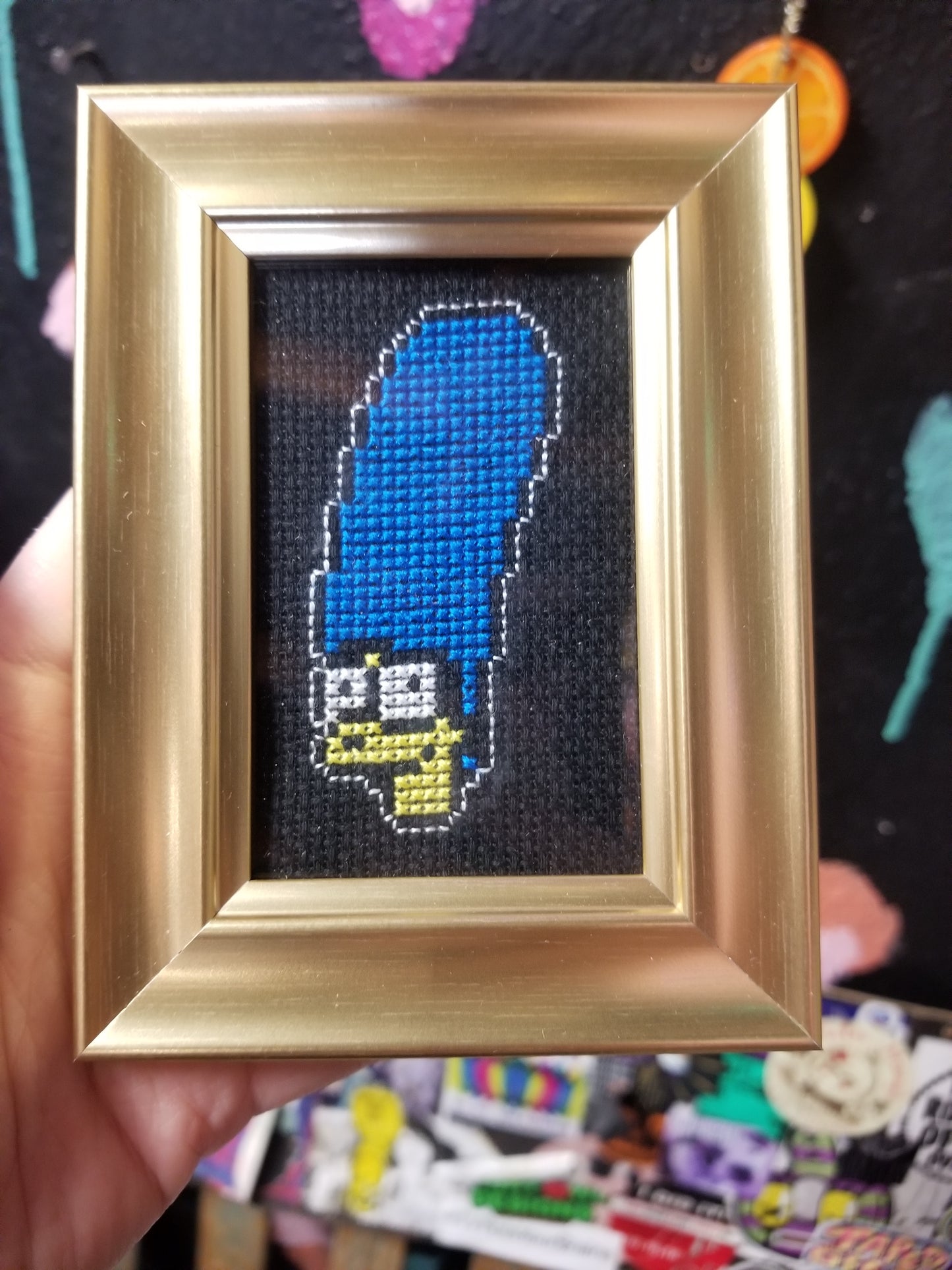 Marge Framed Cross-Stitch