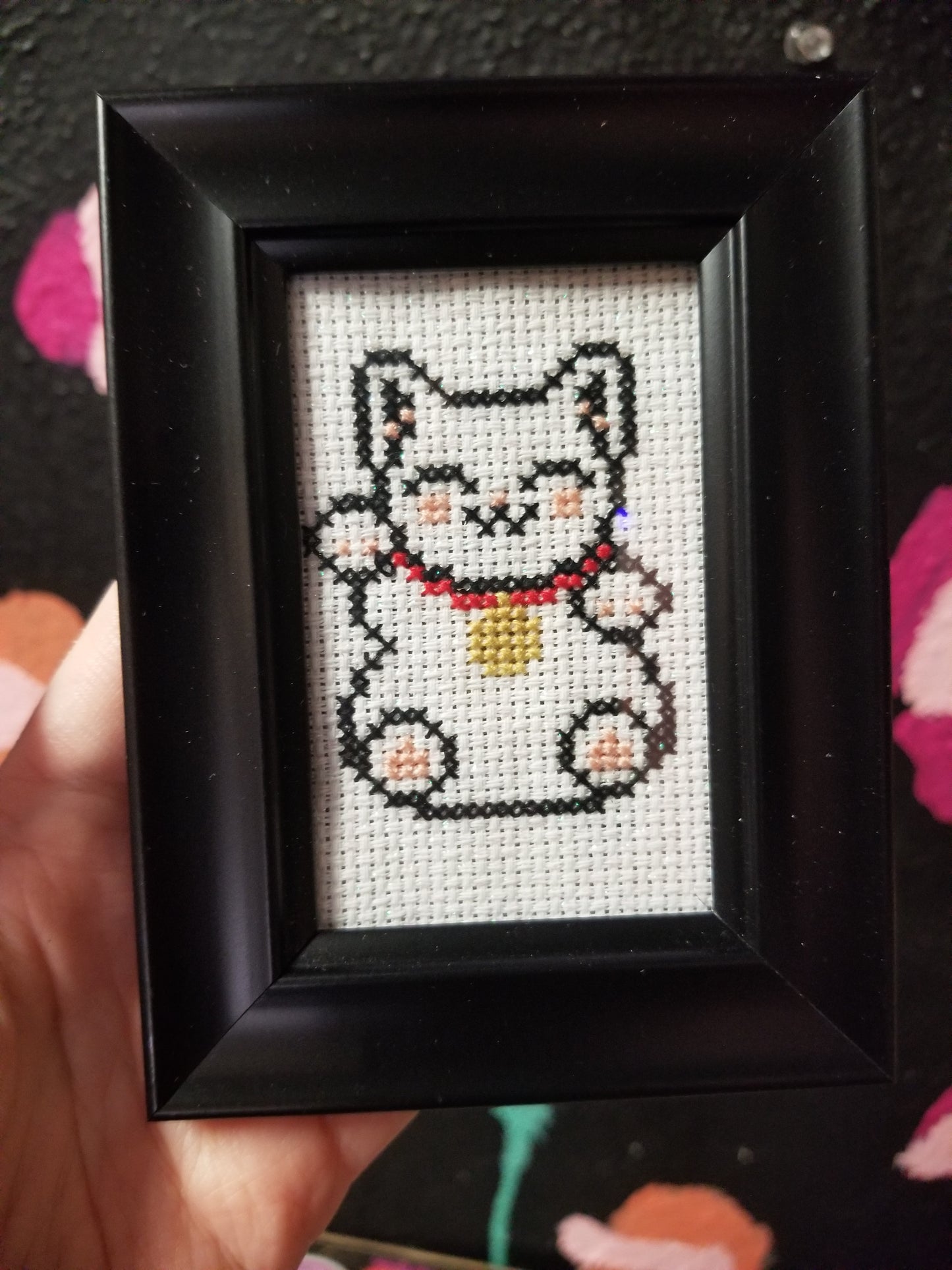 Good Luck Framed Cross-Stitch