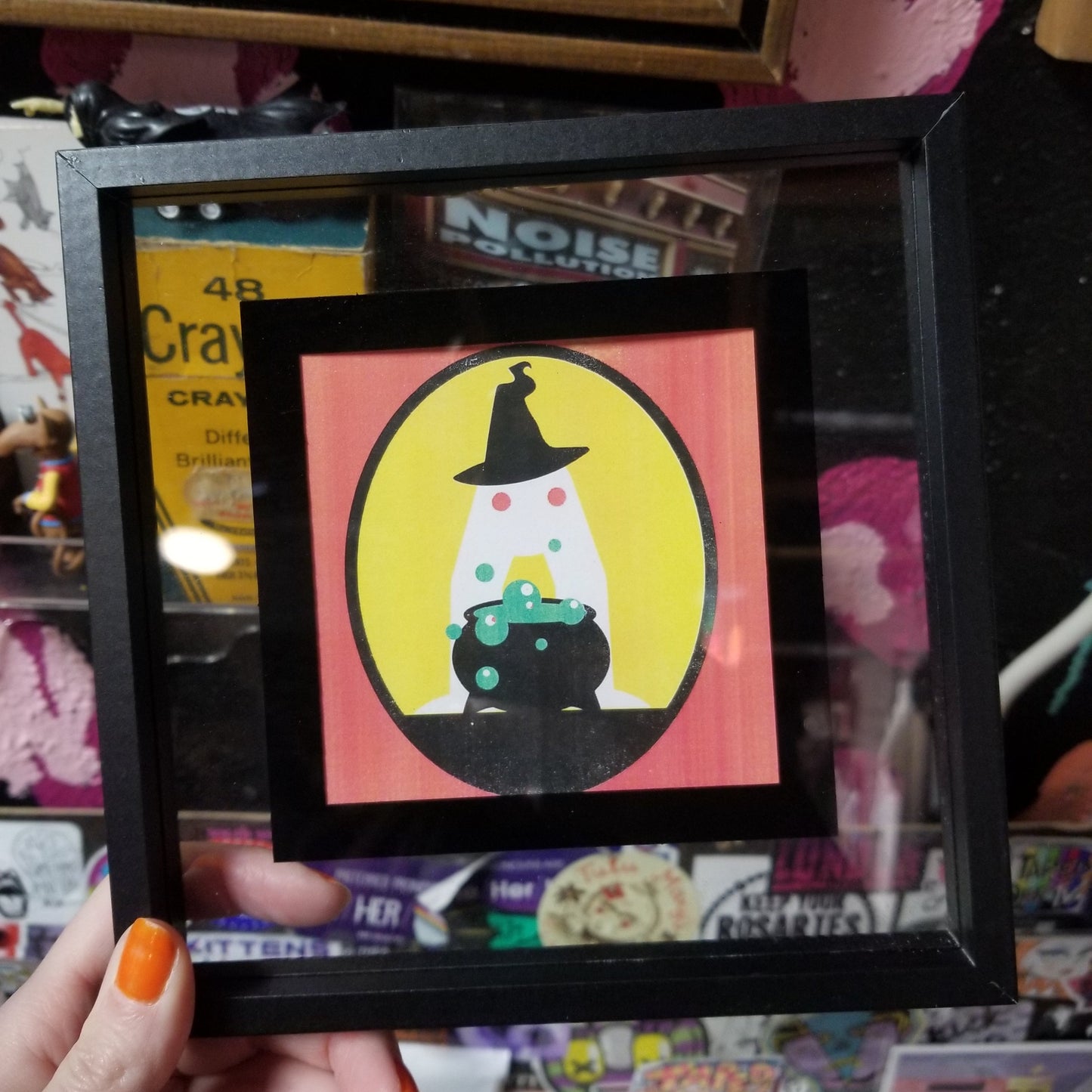 Ghost Cauldron FRAMED Print by Skullduggery Studio