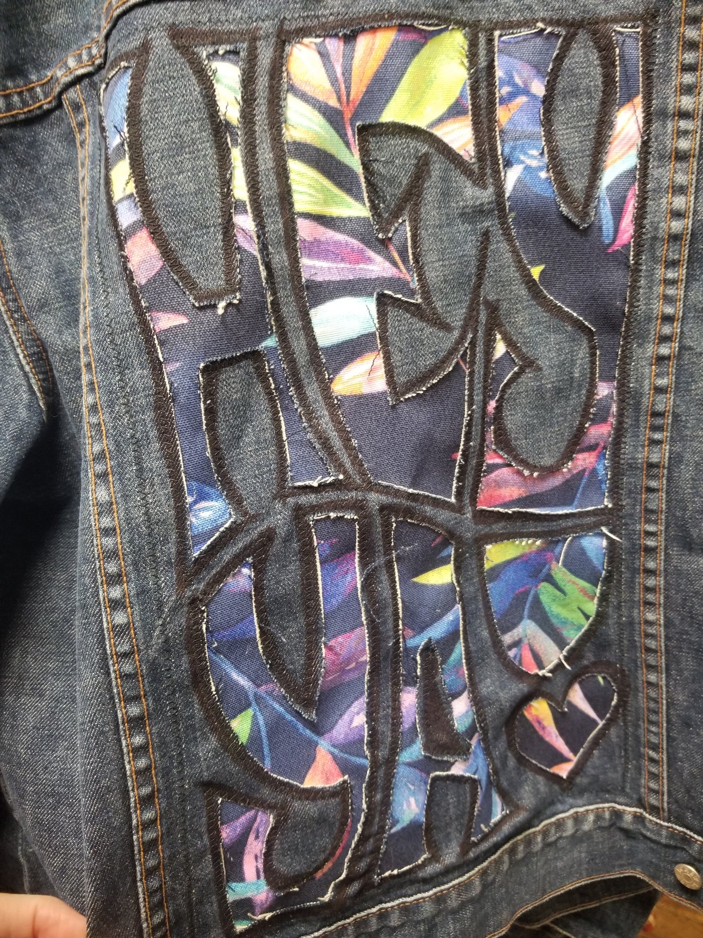 Outcast Customized Upcycled Denim Jacket