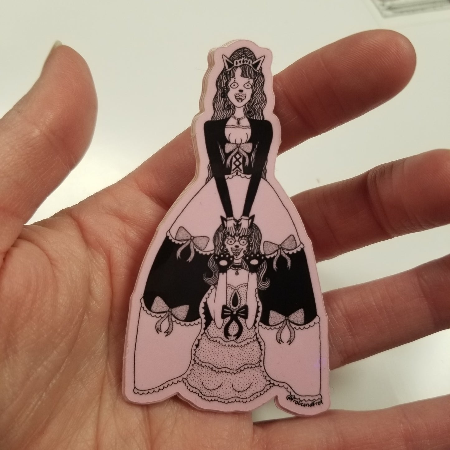 Frolic and Frot STICKER