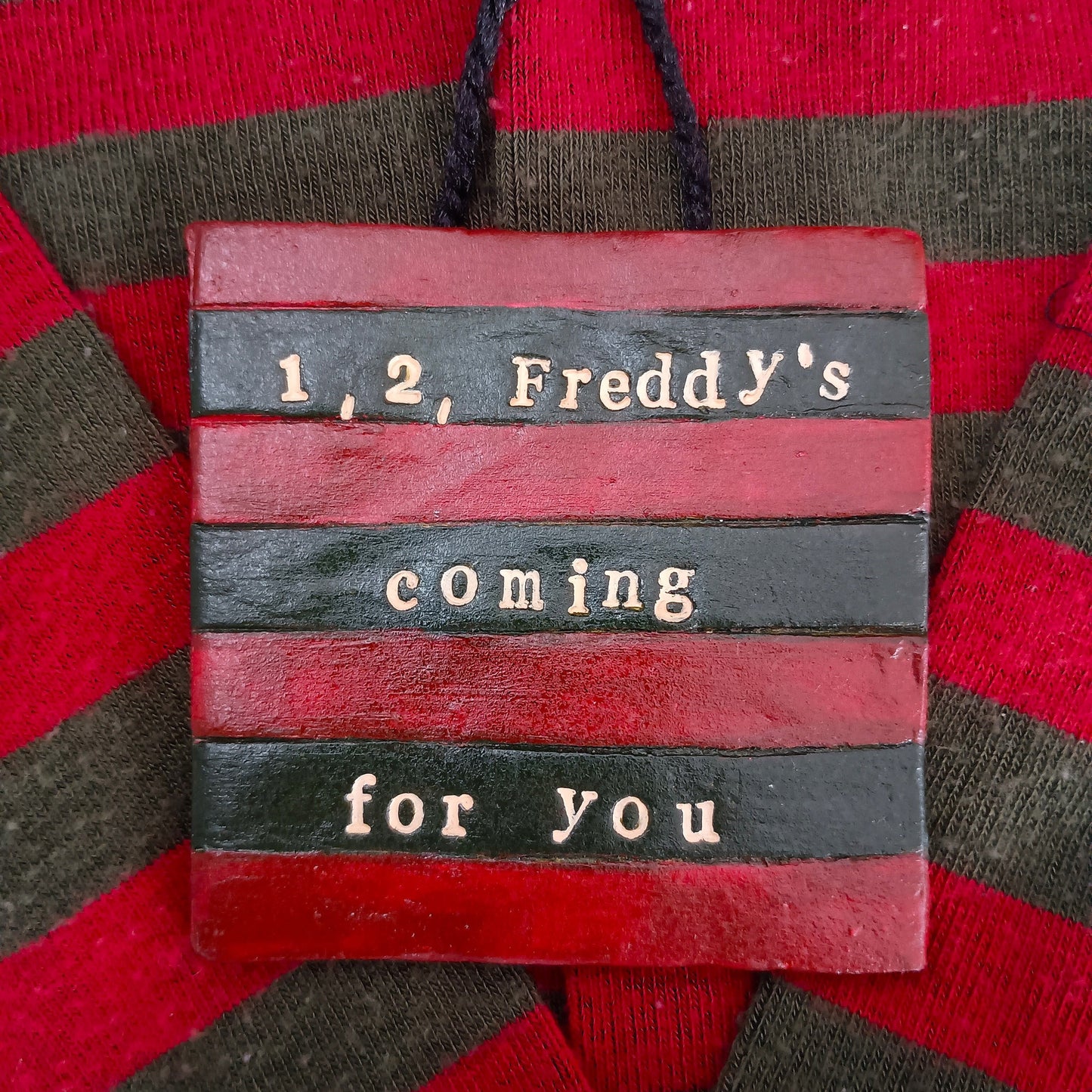1, 2, Freddy's Coming For You Wall Hanging