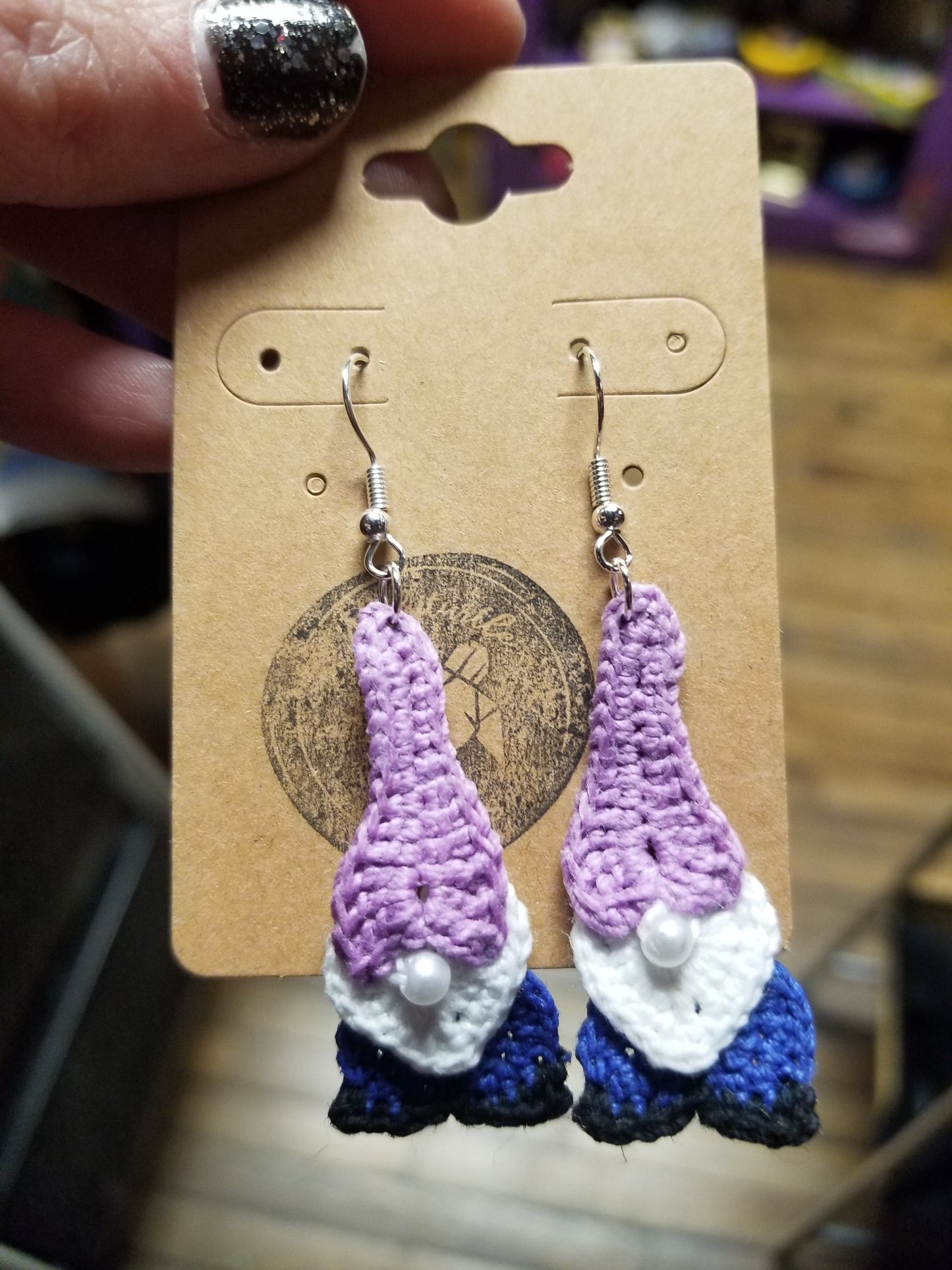 Crochet Gnome EARRiNGS